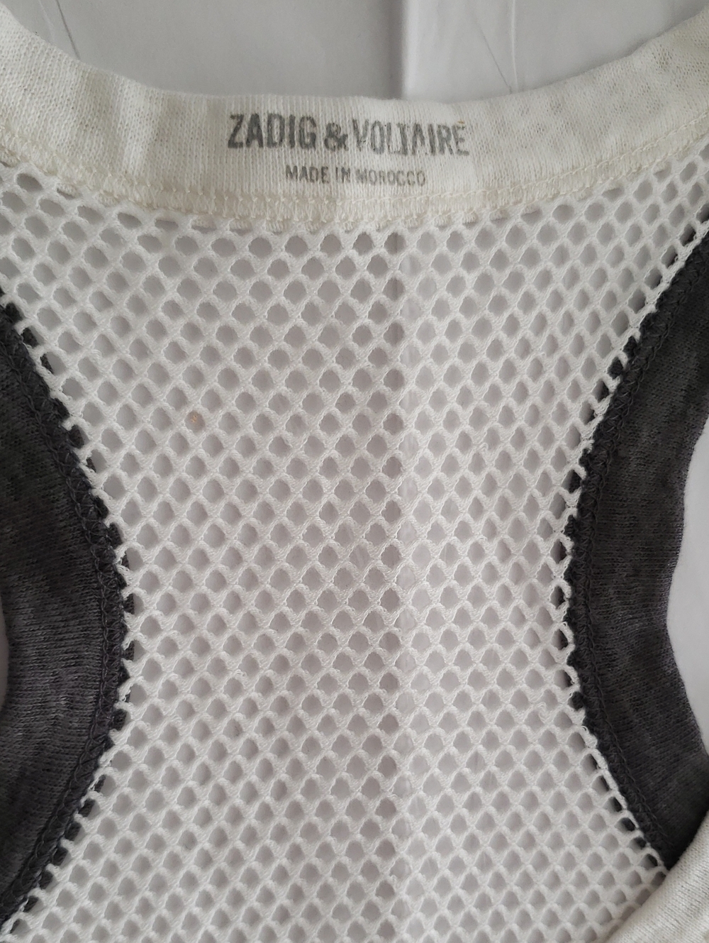 Zadig & Voltaire NEW Weep Fishnet Tank Top Women's M - Picture 12 of 15